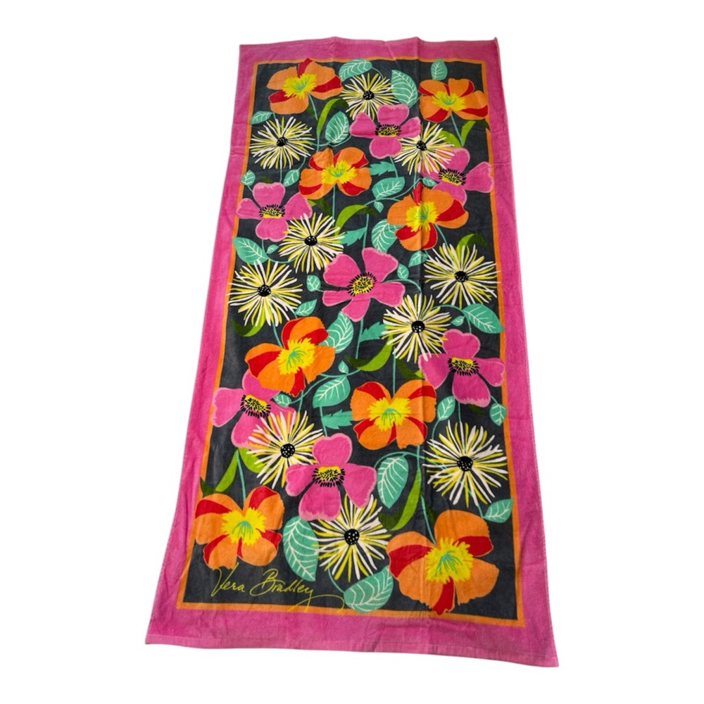 NWT Vera Bradley Jazzy Blooms Beach Towel New Retired Pattern